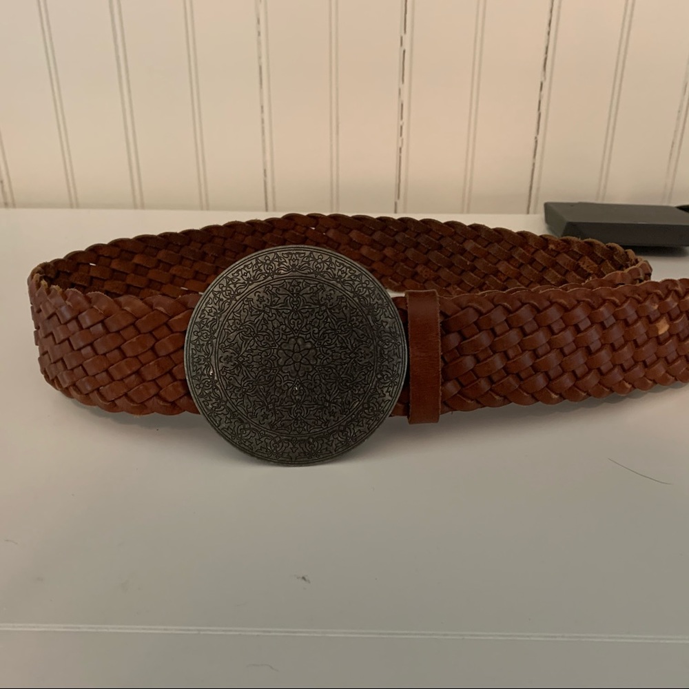 American Eagle Braided Leather Belt
